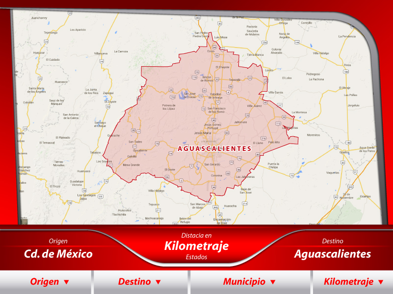 Transportes de la Ciudad de México a Aguascalientes