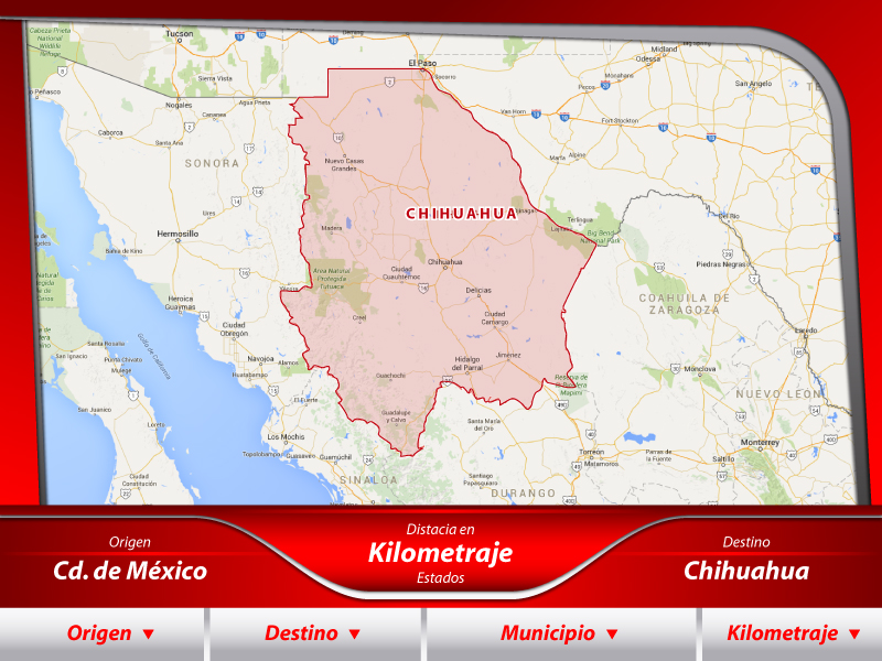 Transportes de la Ciudad de México a Chihuahua