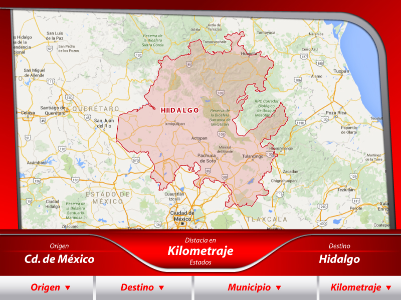 Transportes de la Ciudad de México a Hidalgo