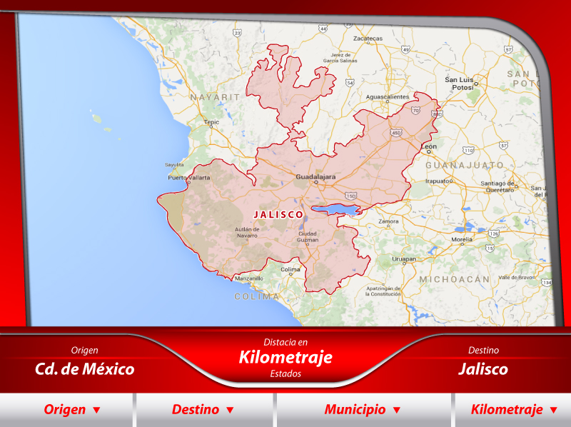 Transportes de la Ciudad de México a Jalisco