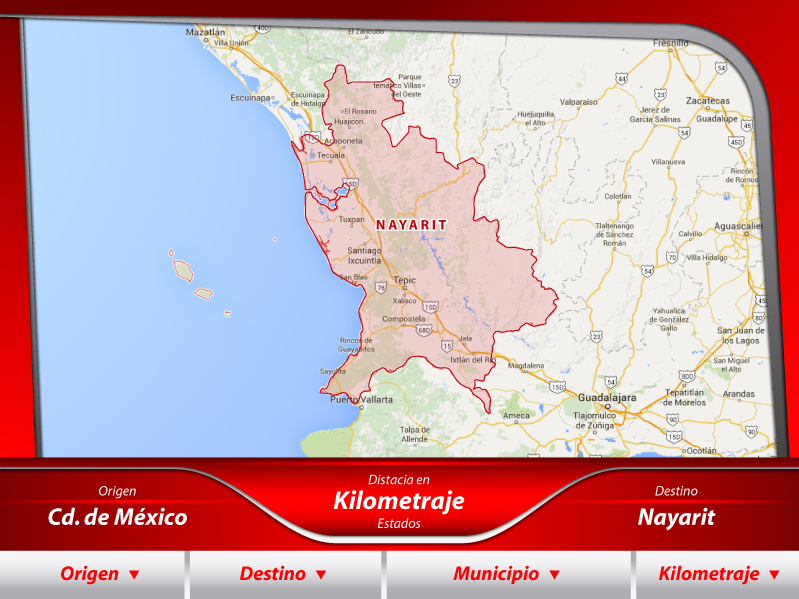 Transportes de la Ciudad de México a Nayarit