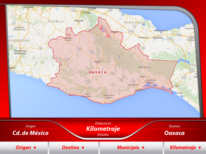 Transportes de la Ciudad de México a Oaxaca