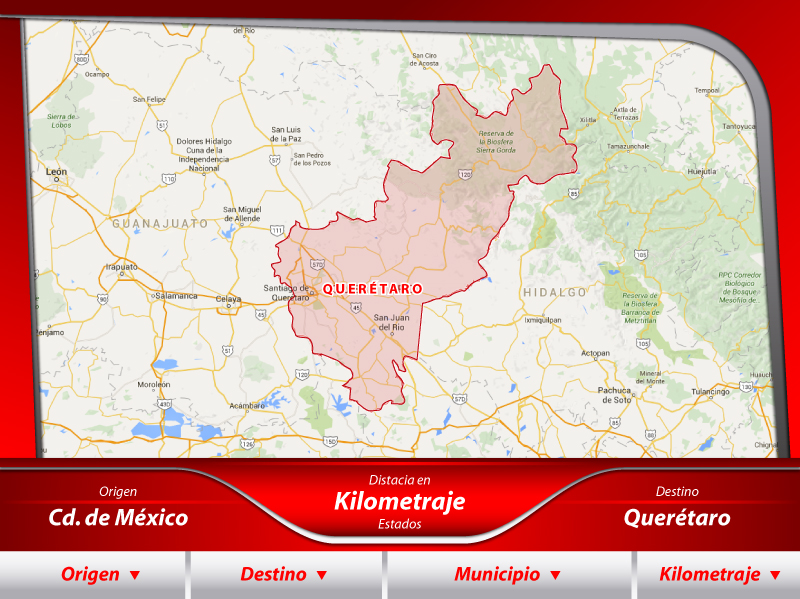 Transportes de la Ciudad de México a Querétaro