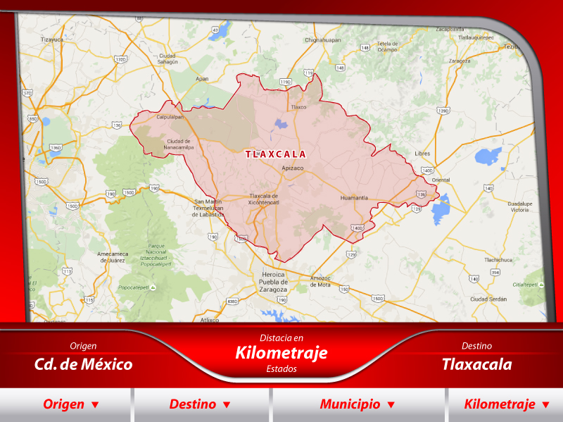 Transportes de la Ciudad de México a Tlaxcala
