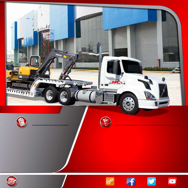  Transportes en camión especializado lowboy