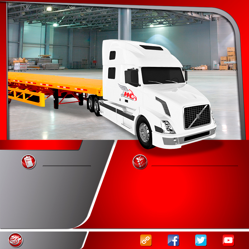  Transportes en camión trailer plataforma