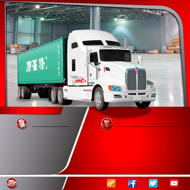  Transportes en camión trailer porta contenedor
